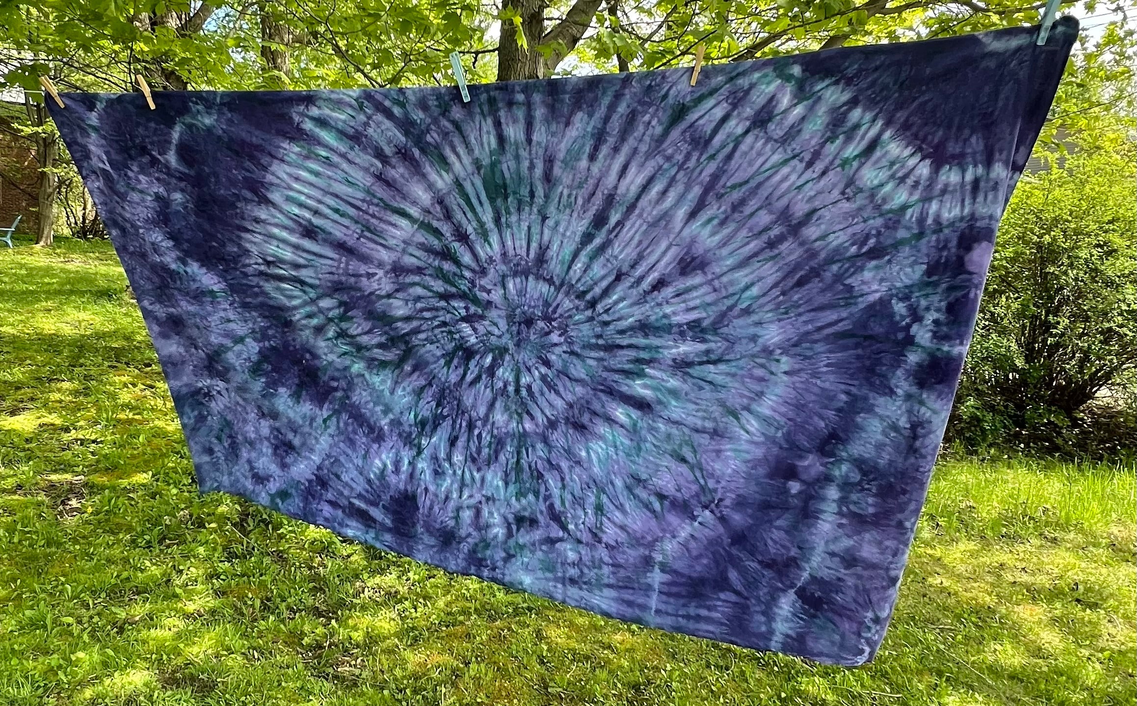 Purple/Green Tapestry