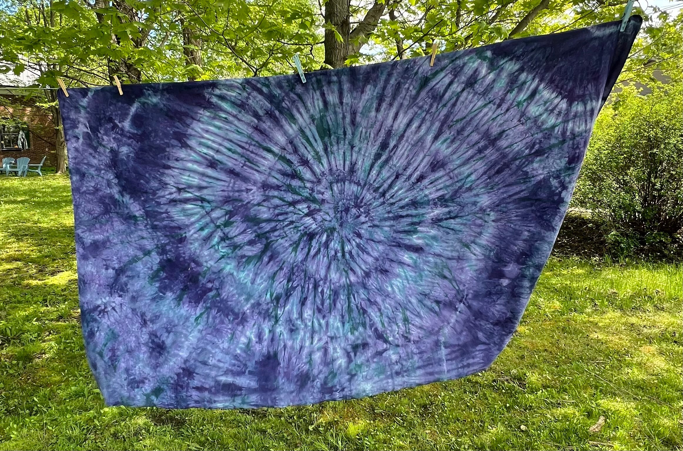 Purple/Green Tapestry