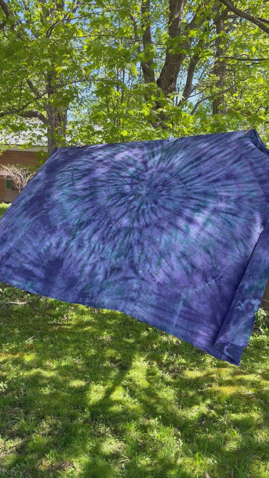 Purple/Green Tapestry